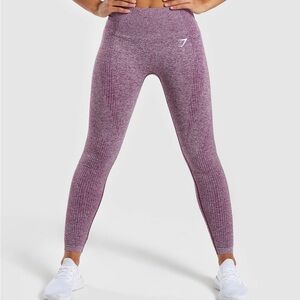 Gymshark Vital Seamless Leggings Deep Magenta Marl